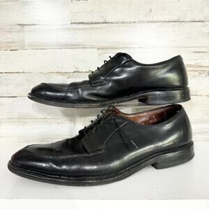 Allen Edmonds Mens Size 13 Brentwood Black Leather‎ Apron Toe Dress Shoes Oxford